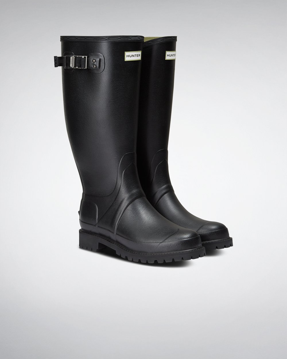 Botas de Lluvia Anchas Hunter Hombre - Balmoral - Negros - IHNVCGM-37